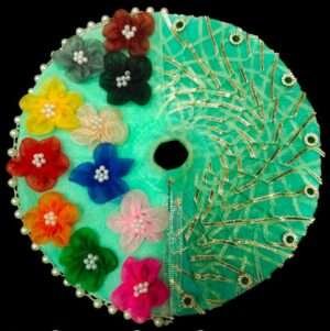 Green Printed Summer Dres