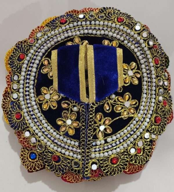 Blue velvet  Work Laddu Gopal Dress